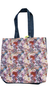 Load image into Gallery viewer, Aboriginal art/denim tote bag