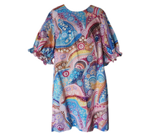 Load image into Gallery viewer, Gathered sleeve shift dress