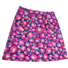 Load image into Gallery viewer, High waisted pink leopard canvas skirt