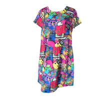 Load image into Gallery viewer, Easy dress: 90's print Size 10