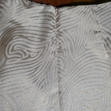 Load image into Gallery viewer, Cream and gold lurex high waisted skirts.