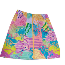 Load image into Gallery viewer, High waisted vibrant canvas skirt