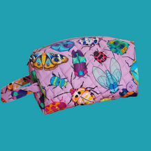 Load image into Gallery viewer, Lilac bugs large toiletry bag