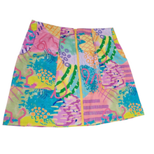 Load image into Gallery viewer, High waisted vibrant canvas skirt