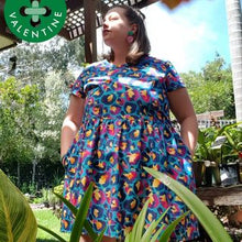 Load image into Gallery viewer, Easy dress Blue Animal size 20