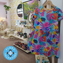 Load image into Gallery viewer, Easy dress: Aqua Carnival Size 12