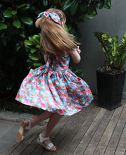 Load image into Gallery viewer, Santa gnome girls Christmas dress