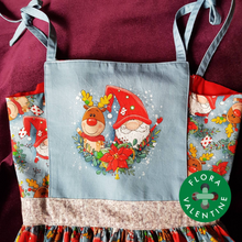 Load image into Gallery viewer, Santa gnome girls Christmas dress