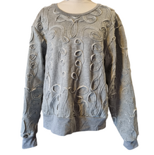 Load image into Gallery viewer, Grey textured crew neck
