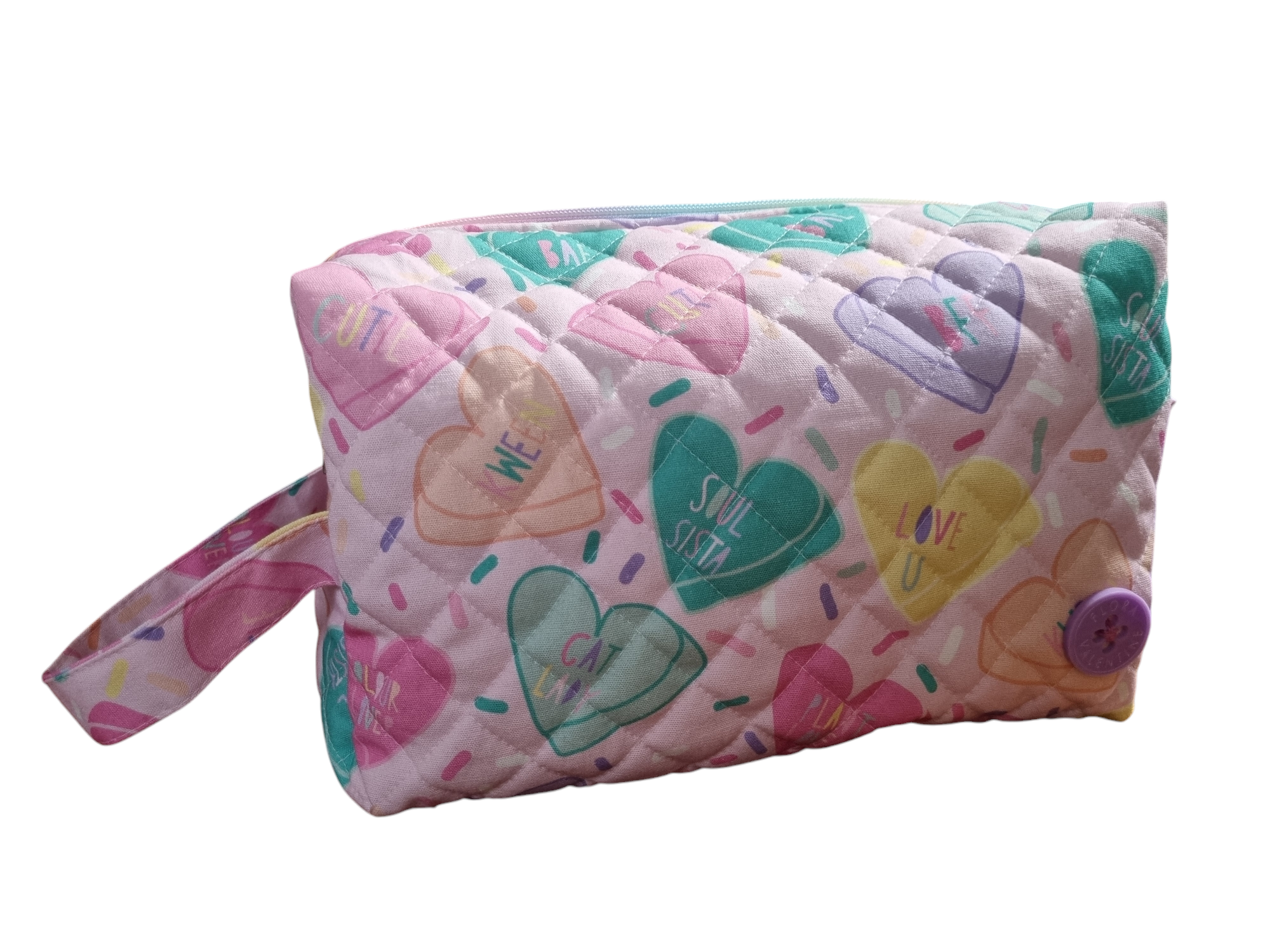 Cute hearts large toiletry bag