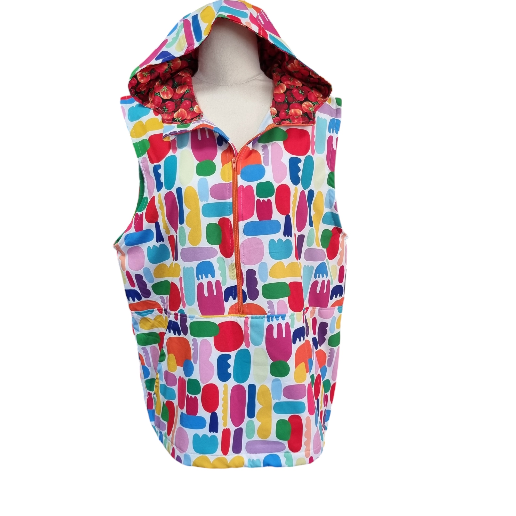 Anoraks, Sleeveless - Colorful Shapes