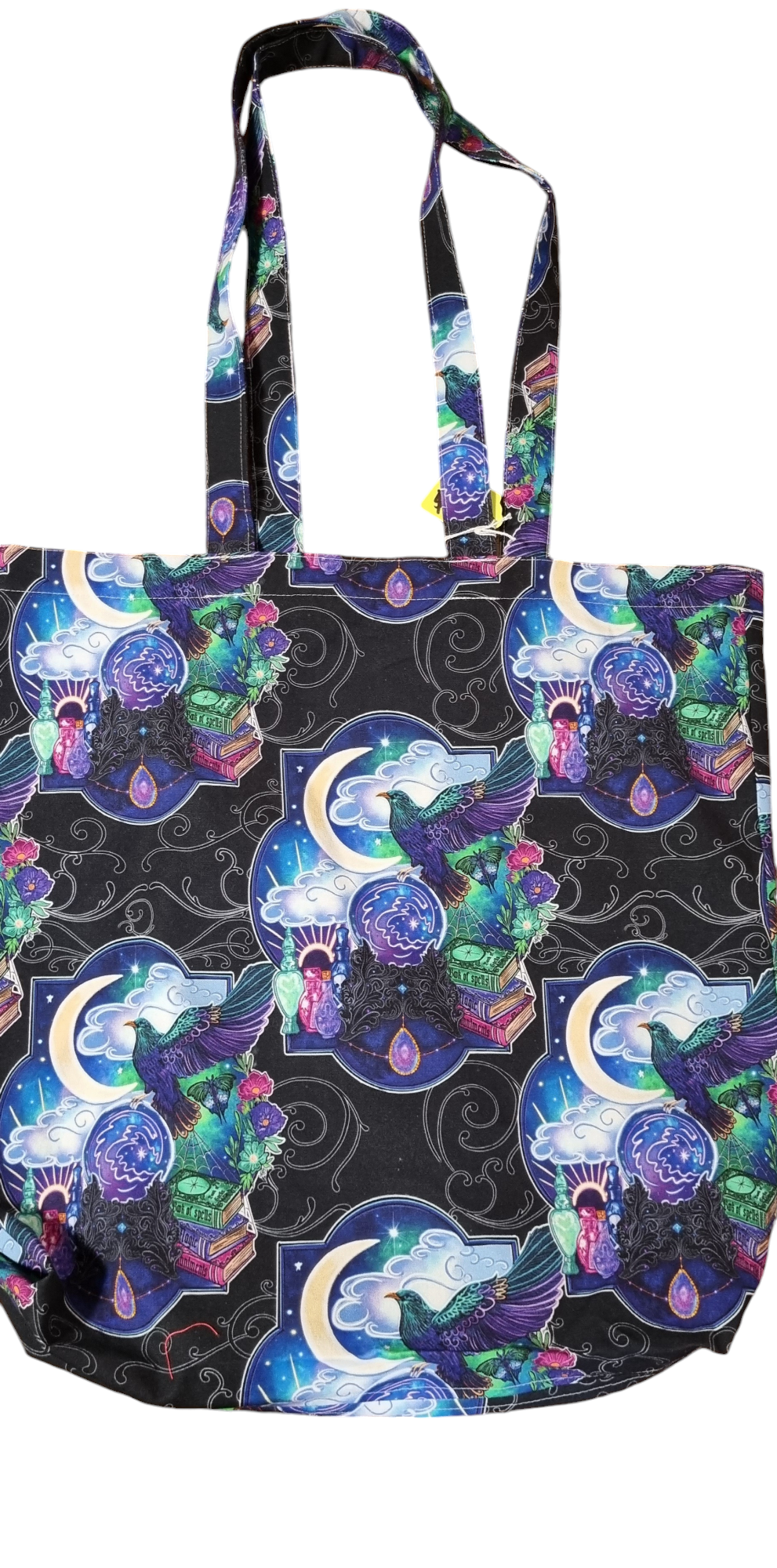 Witchy crow tote bag